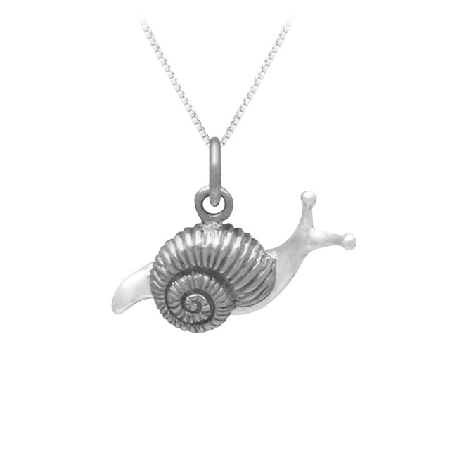 Snail Sterling Silver Pendant
