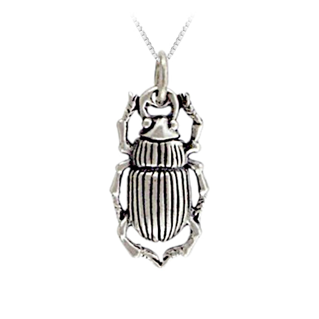 Beetle Sterling Silver Pendant