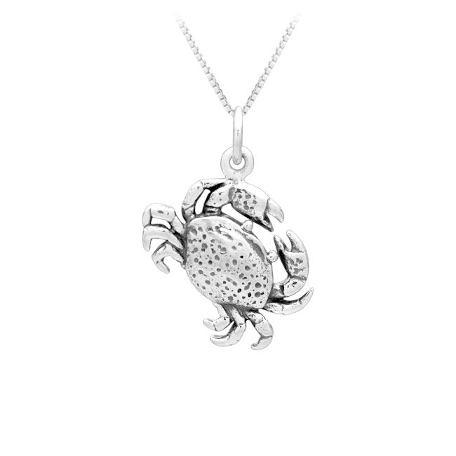 Crab Sterling Silver Pendant