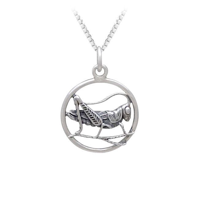 Grasshopper Sterling Silver Pendant