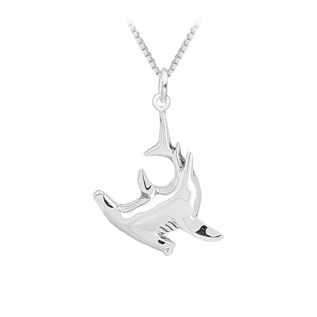 Hammerhead Shark Sterling Silver Pendant