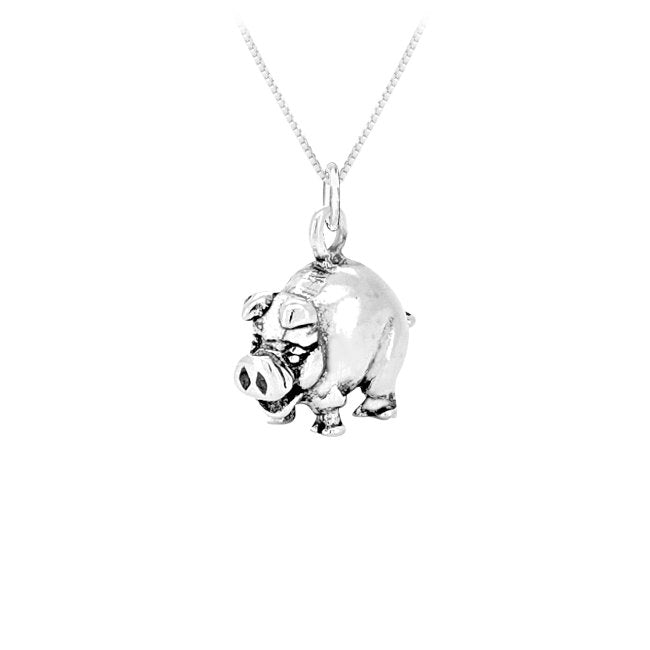 Pig Sterling Silver Pendant