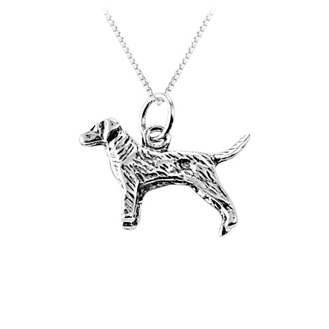 Retriever Dog Sterling Silver Pendant