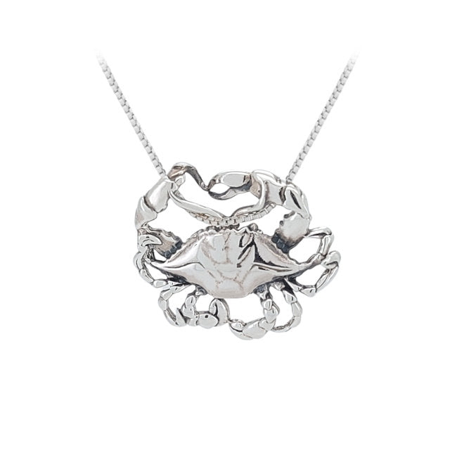 Crab Sterling Silver Pendant