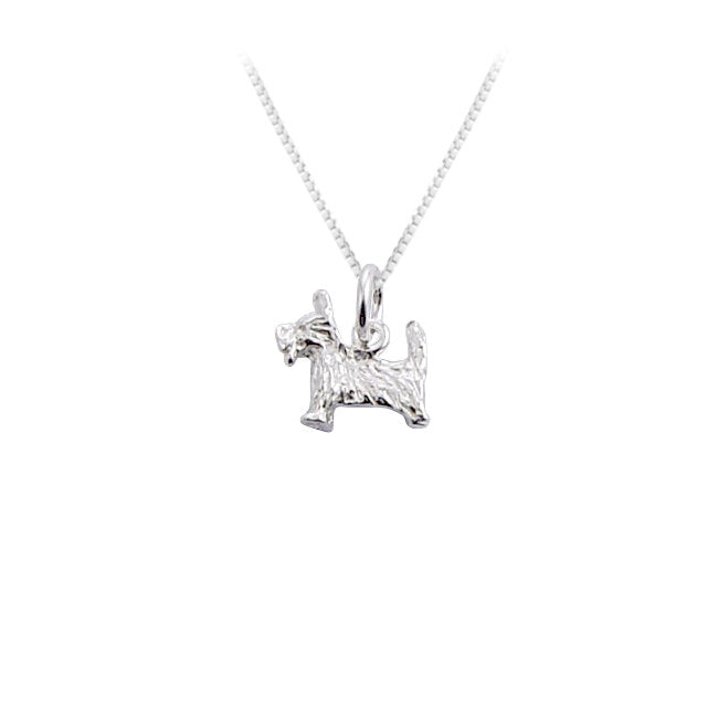 Scottish Terrier Dog Sterling Silver Pendant