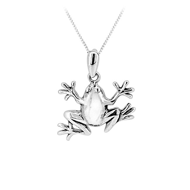 Frog Sterling Silver Pendant