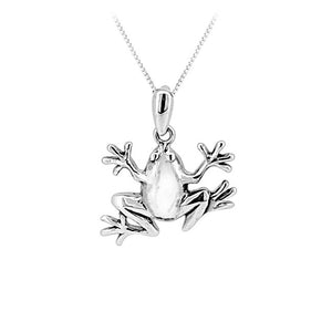 Frog Sterling Silver Pendant