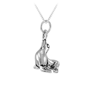 Sea Lion Sterling Silver Pendant
