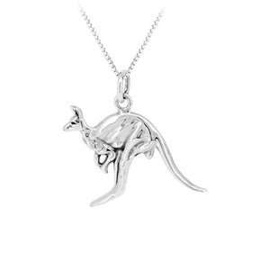 Kangaroo Sterling Silver Pendant
