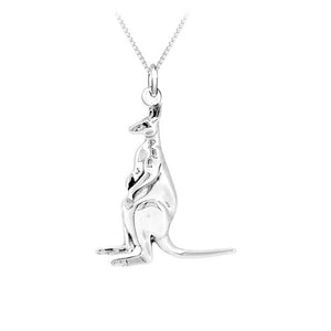 Kangaroo Sterling Silver Pendant
