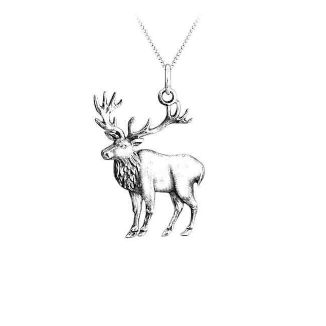 Moose Sterling Silver Pendant
