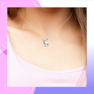 Moose Sterling Silver Pendant modelled