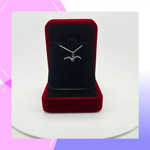 Pterodactyl Dinosaur Sterling Silver Pendant presented in a gift box