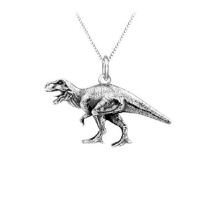 Tyrannosaurus Rex Dinosaur Sterling Silver Pendant
