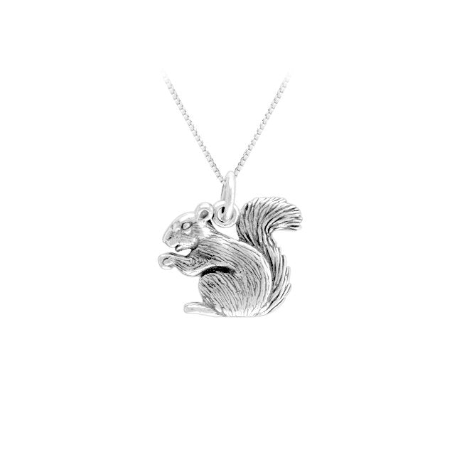 Squirrel Sterling Silver Pendant