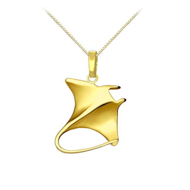 Manta Ray 18kt Gold Vermeil Pendant
