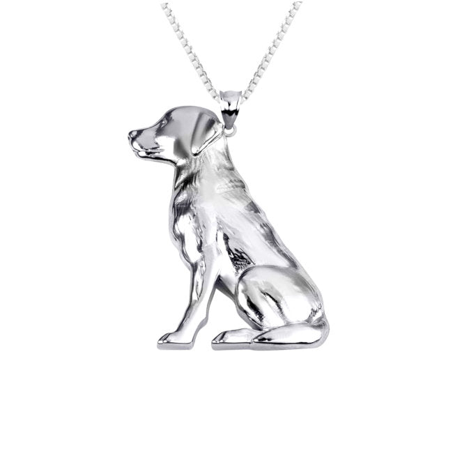 Labrador Retriever Dog Sterling Silver Pendant