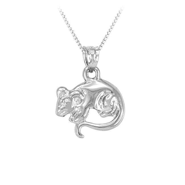 Mouse Sterling Silver Pendant