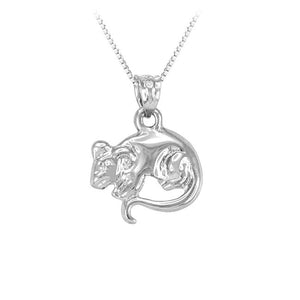 Mouse Sterling Silver Pendant