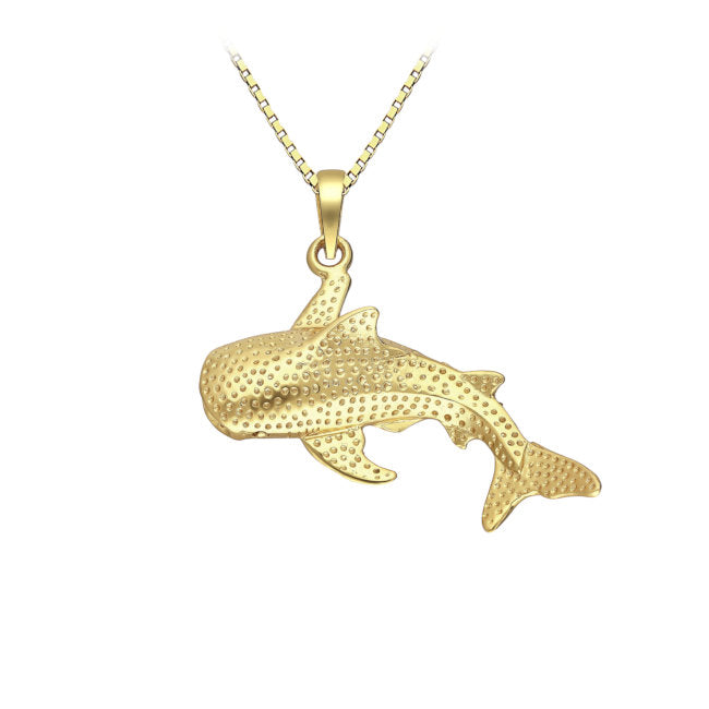 Whale Shark 18kt Gold Vermeil Sterling Silver Pendant