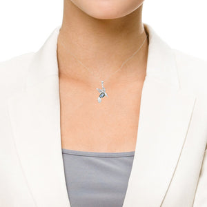 Bird Sterling Silver with Labradorite Pendant modelled