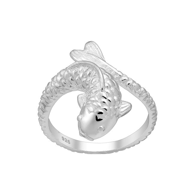 Fish Sterling Silver adjustable Ring