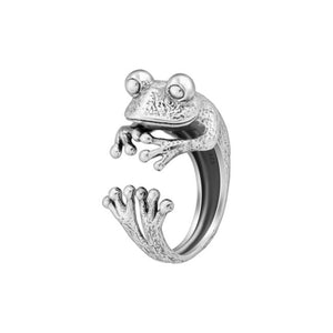 Frog Sterling Silver adjustable Ring