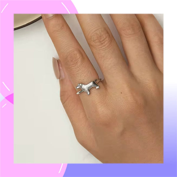 Labrador Retriever Sterling Silver adjustable Ring - Julmar 4 Her
