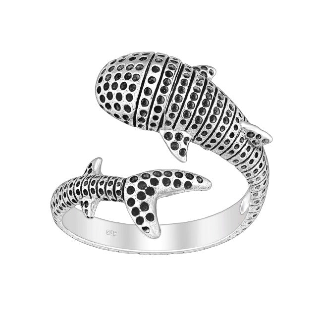 Whale Shark Sterling Silver adjustable Ring