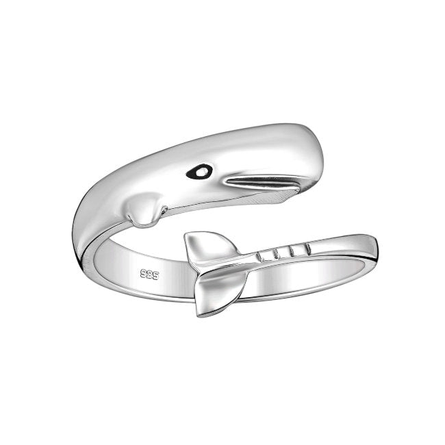 Whale Sterling Silver adjustable Ring