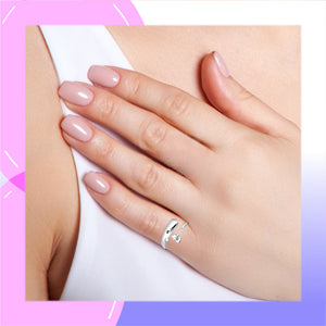 Whale Sterling Silver adjustable Ring modelled