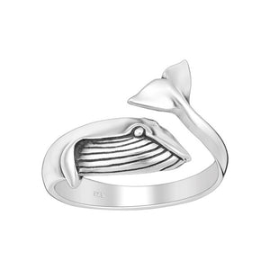 Whale Sterling Silver adjustable Ring