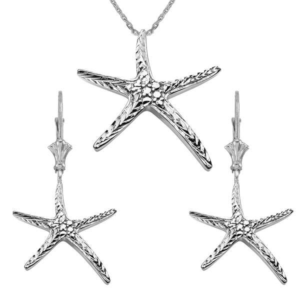 Starfish Sterling Silver Jewellery Set