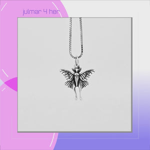 Luna Moth Sterling Silver Pendant viewed in 3d rotation