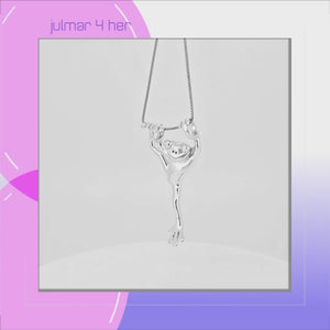 Frog Sterling Silver Pendant viewed in 3d rotation