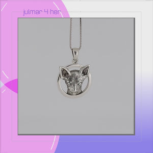 Chihuahua Sterling Silver Pendant viewed in 3d rotation