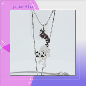 Raccoon Sterling Silver Charm Pendant viewed in 3d rotation