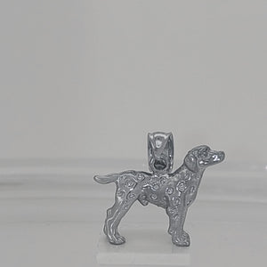 Dalmatian Sterling Silver Pendant viewed in a 3d experience