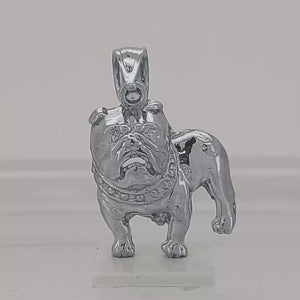Bulldog Sterling Silver Pendant 3d experience