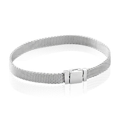 Silver store mesh bracelet