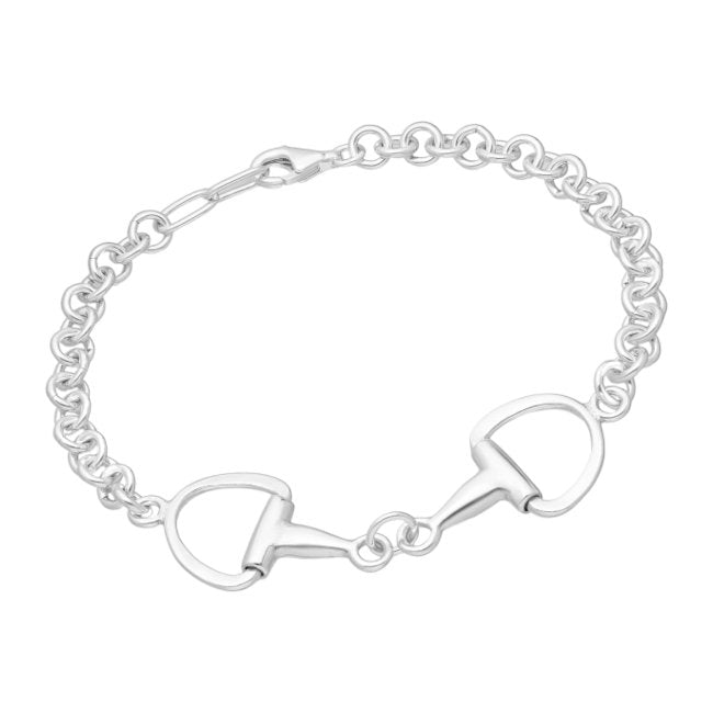 Snaffle Bit Bracelet in Sterling Silver
