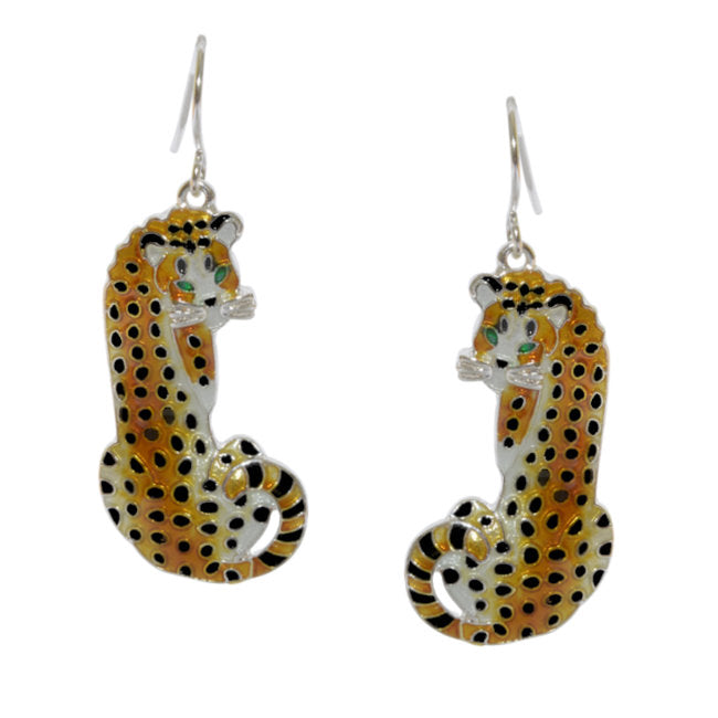 Cheetah earrings deals
