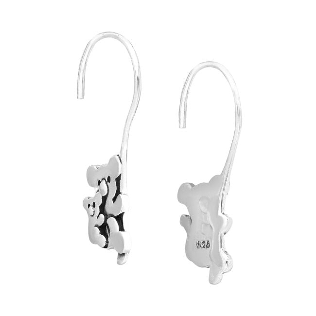 Koala Mum & Baby Sterling Silver hook Earrings