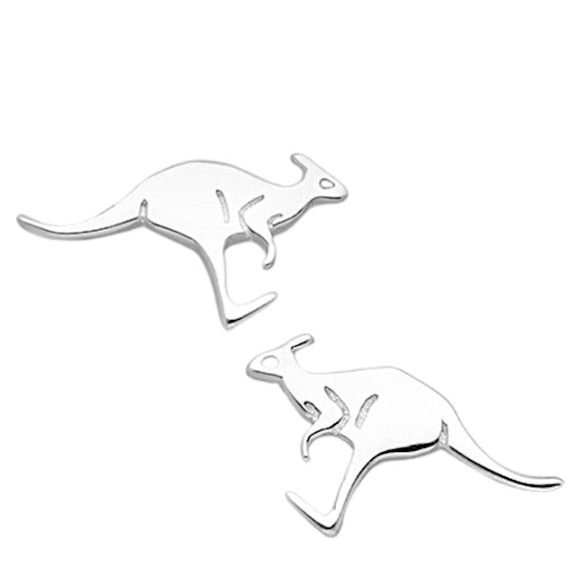 Kangaroo Sterling Silver stud Earrings
