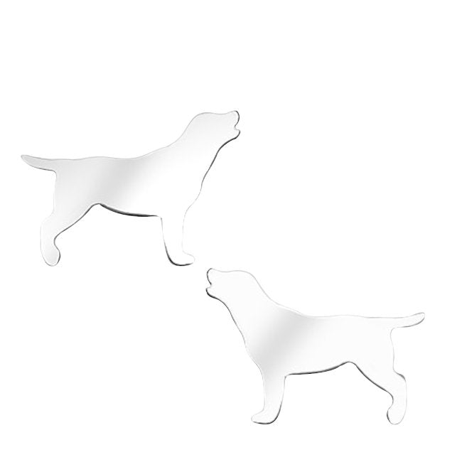 Labrador Retriever Sterling Silver push-back Earrings