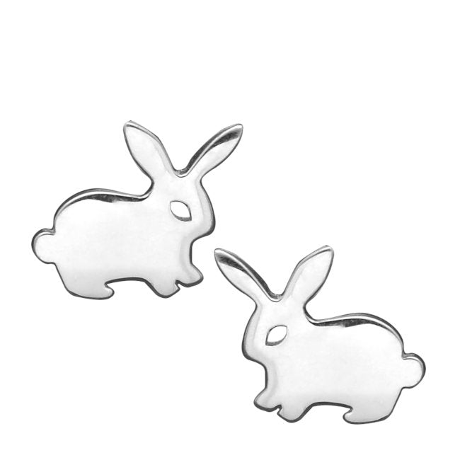 Rabbit Sterling Silver push-back Earrings