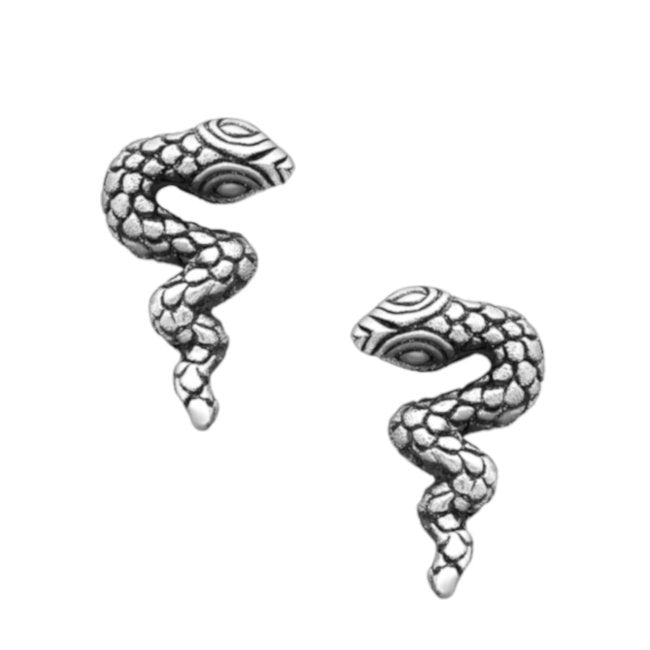 Snake Sterling Silver drop Earrings