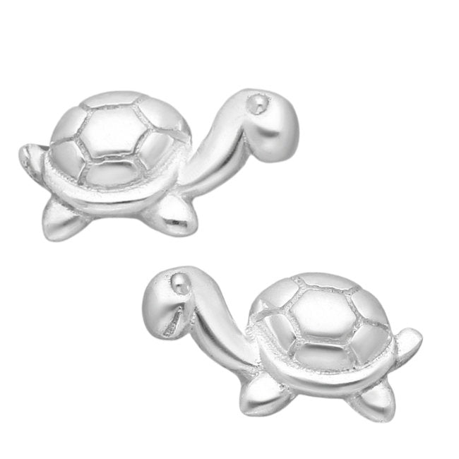 Tortoise Sterling Silver push-back Earrings