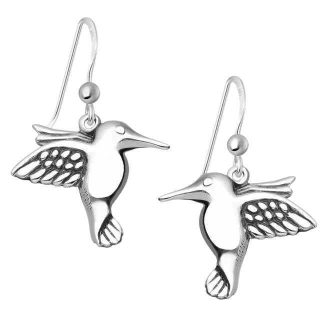 Silver hummingbird best sale earrings