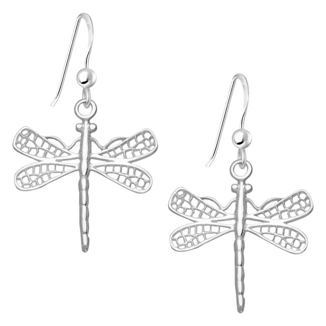 Dragonfly Sterling Silver dangle Earrings
